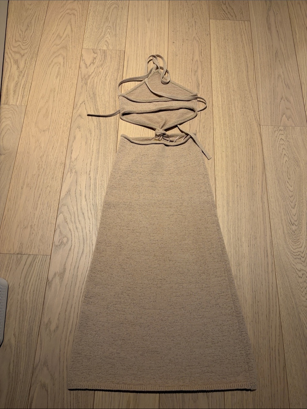 cult gaia Cameron Beige Knit Halter Dress - Picture 4 of 4